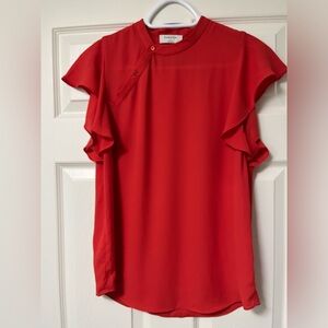 🍁Babaton SzS Cian Blouse in Scarlet Flame Red